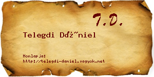 Telegdi Dániel névjegykártya